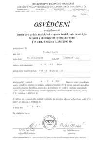osvedceni toxicke